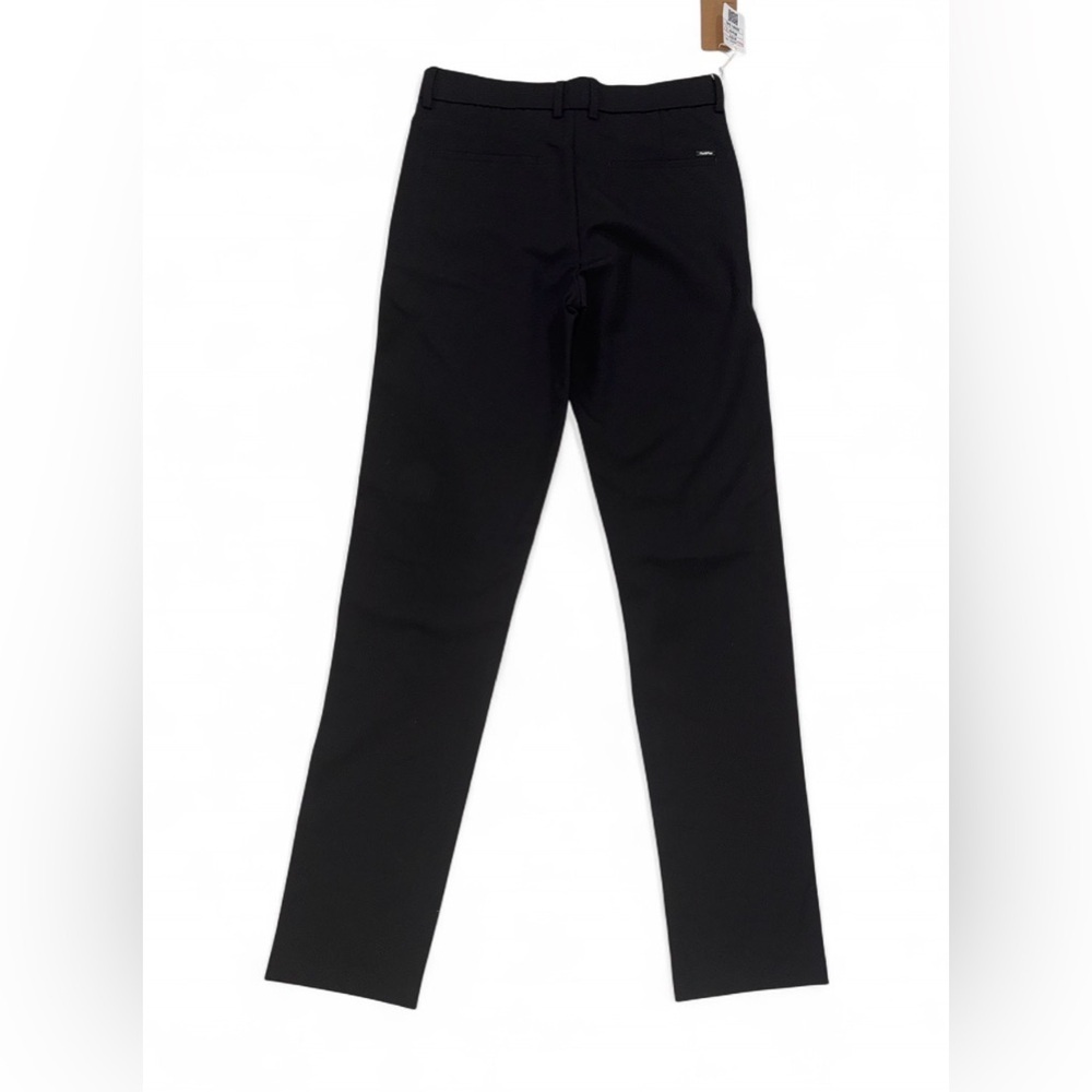 NWT Plaid & Plain Black Dress Pants Men’s 30x34 Slim Straight Trouser